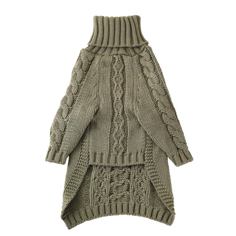 Solid Turtleneck Dog Sweater photo 7