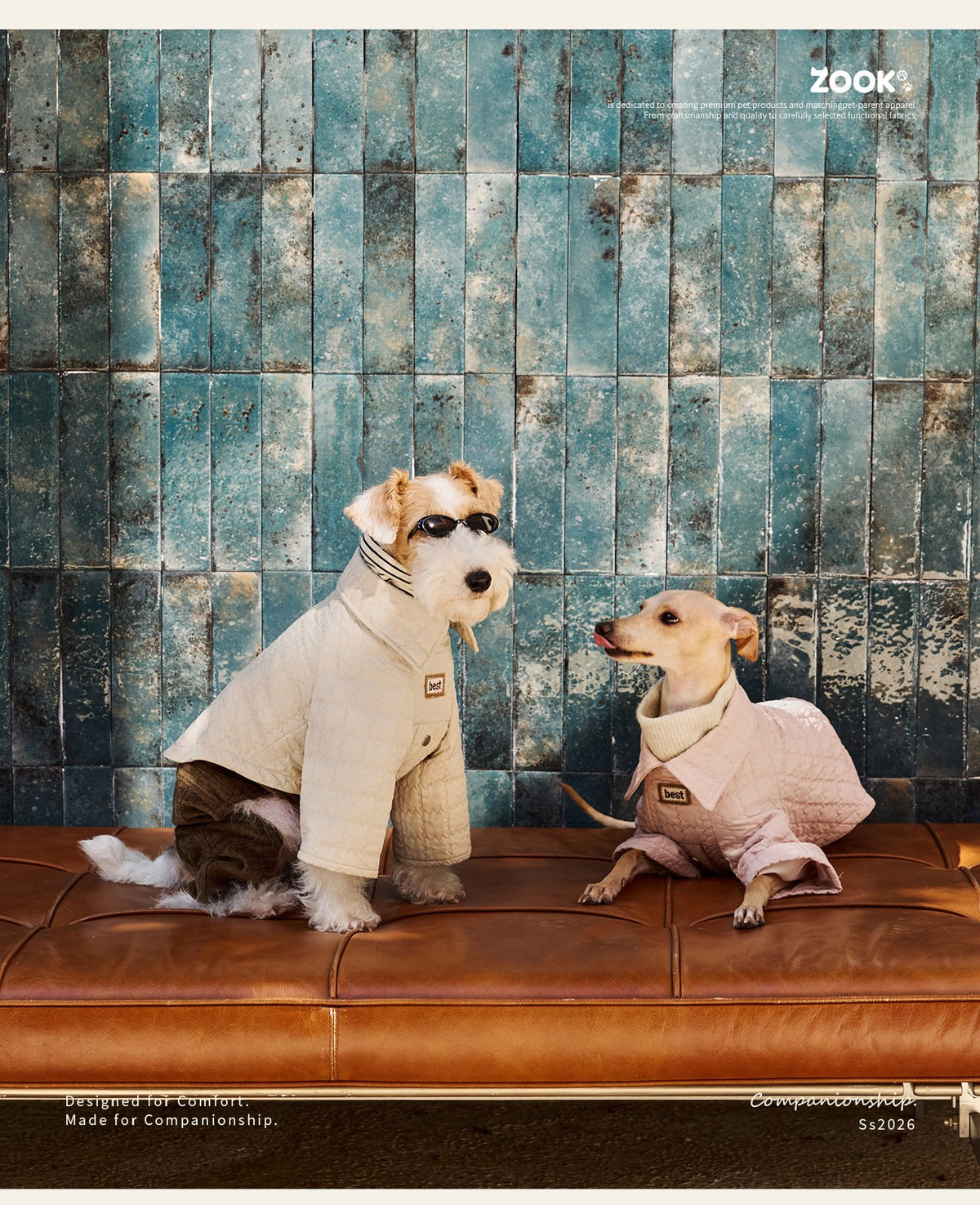 Biscuit texture dog jacket photo 7