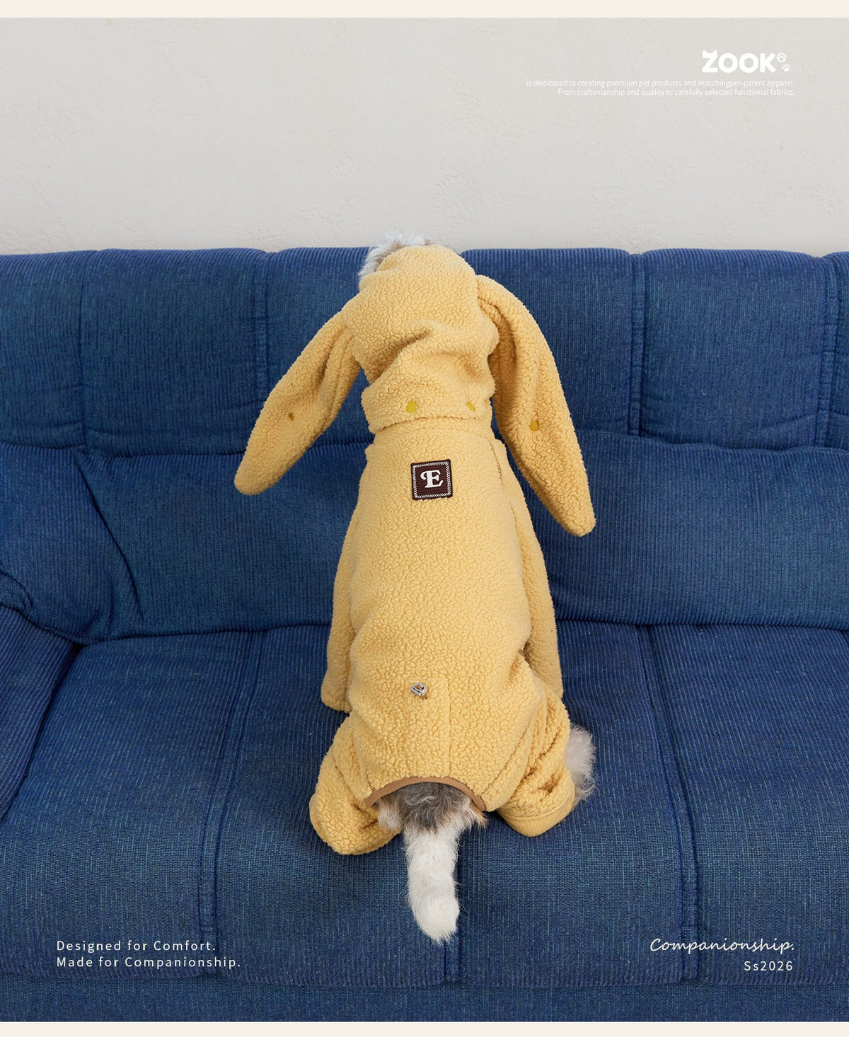Fleece Four-Leg Dog Onesie with Detachable Snood photo 8
