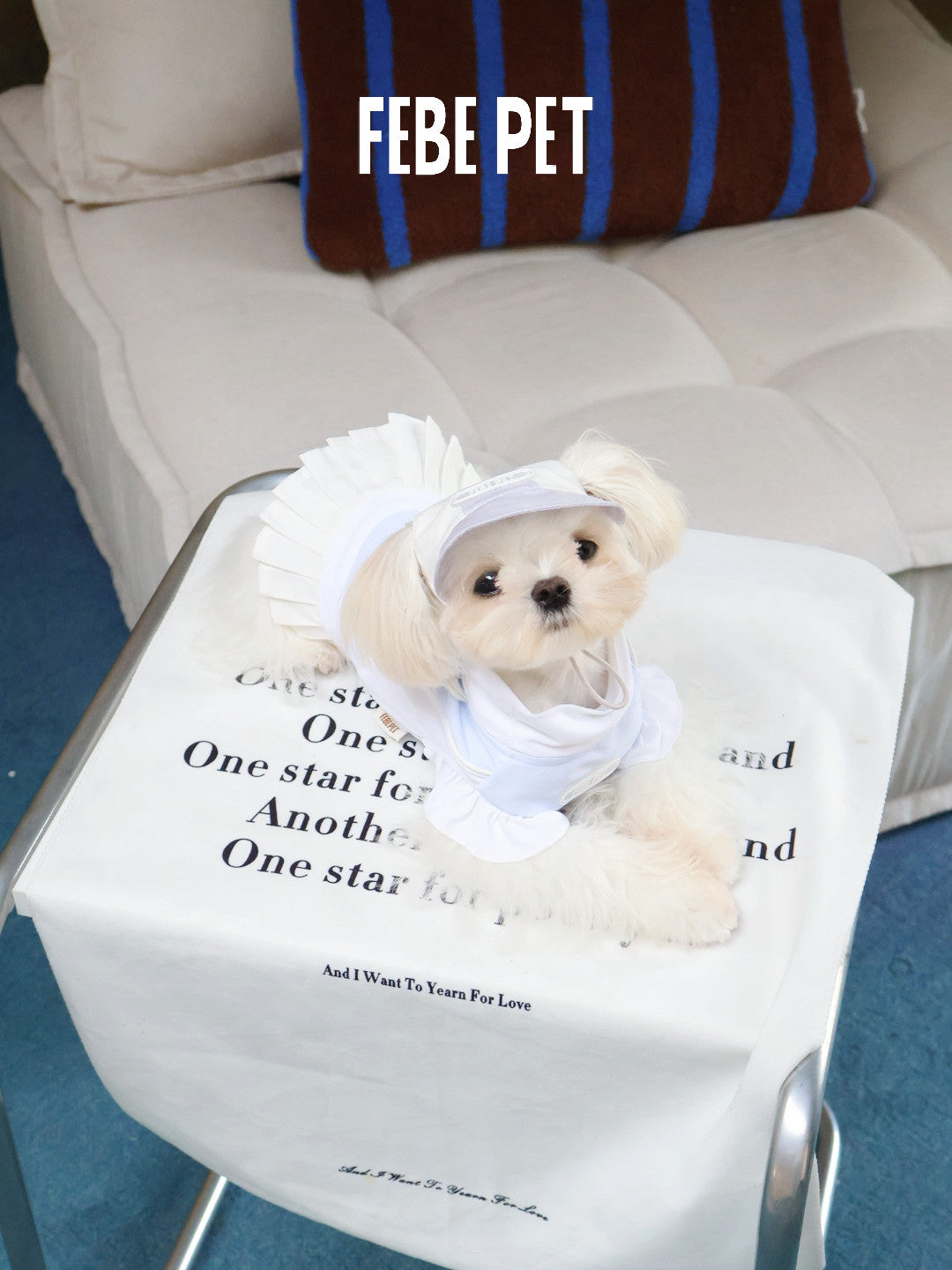 FEBE PET Summer Tennis Skirt for Small Dogs