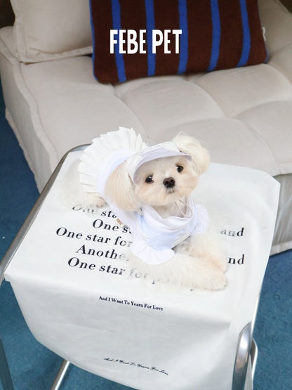 FEBE PET Summer Tennis Skirt for Small Dogs
