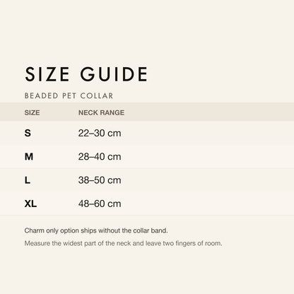 Size guide with neck, chest and back length in centimetres and inches