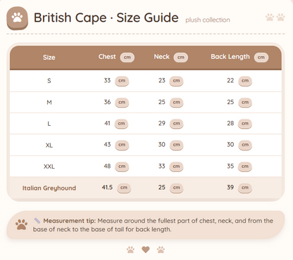 British Style Plush Warm Cape