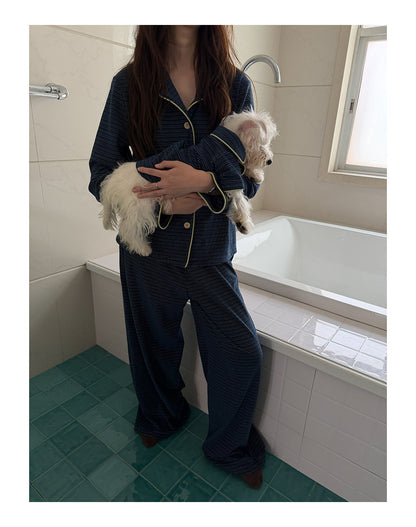 POXFFEE Matching Stripe Pajamas for Owners / Pets