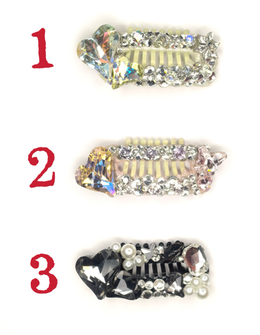 Rhinestone K9 Bow Pet Hair Clip