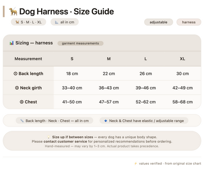 Adjustable Outdoor Dog Harness
