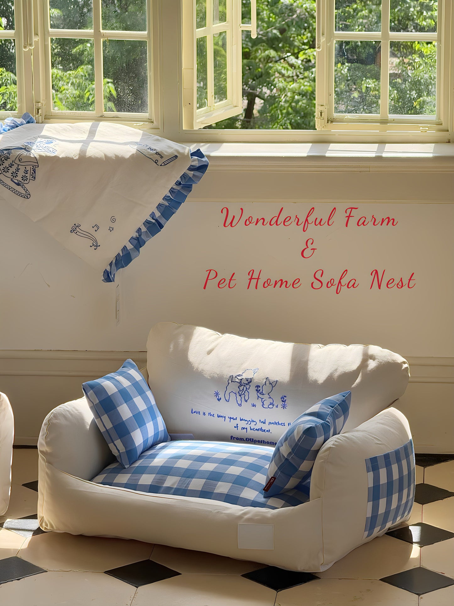OU Wonderful Farm Pet Sofa Bed