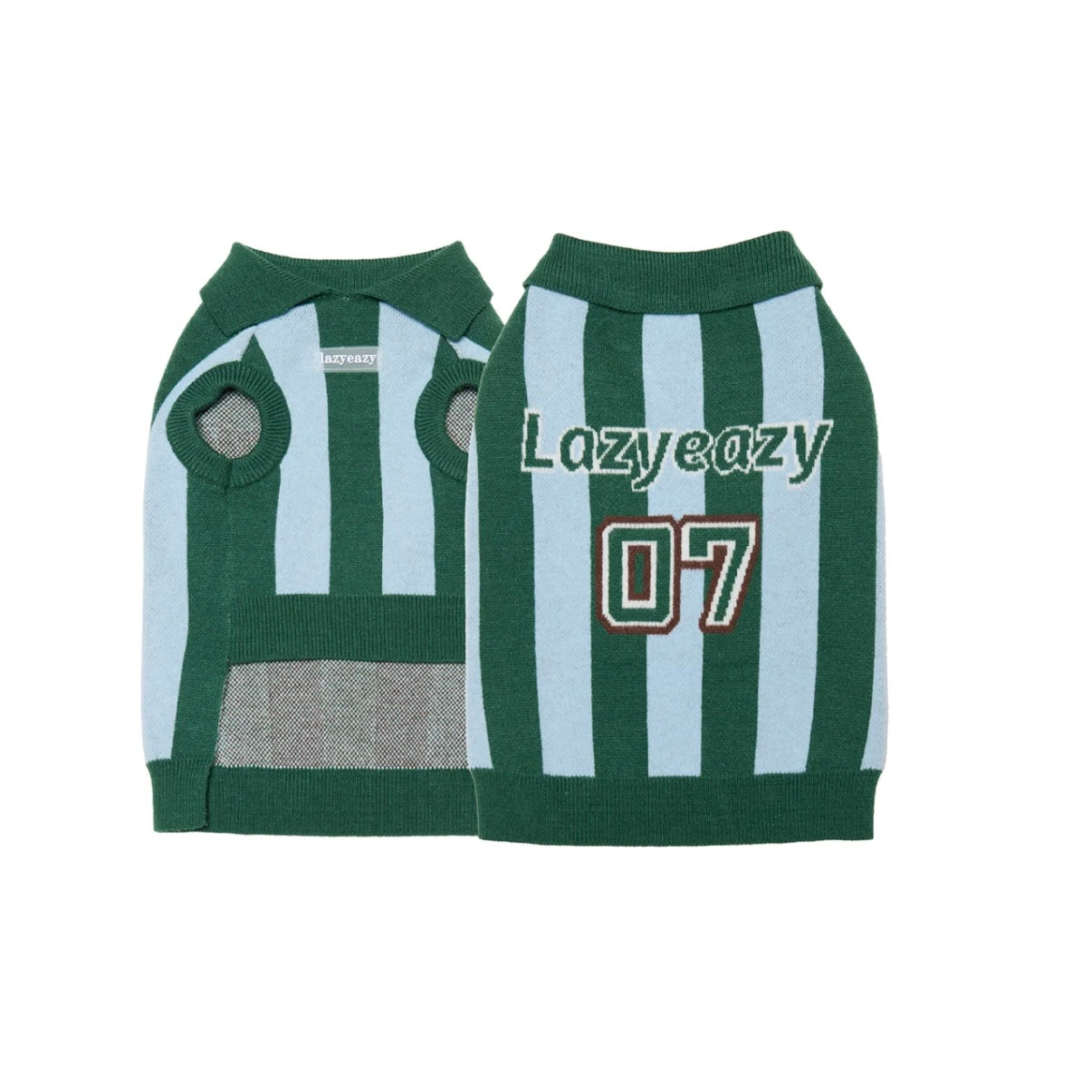 LAZY EAZY Pet Striped Athletic Sweater