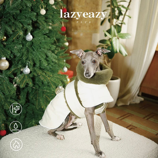 LAZY EAZY Faux Fur-Lined Windproof Cape