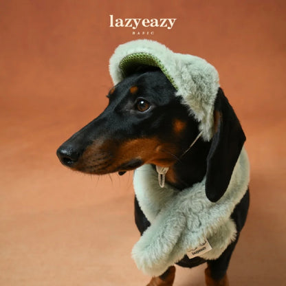 Conjunto de gorra de béisbol de peluche y calentador de cuello LAZY EAZY