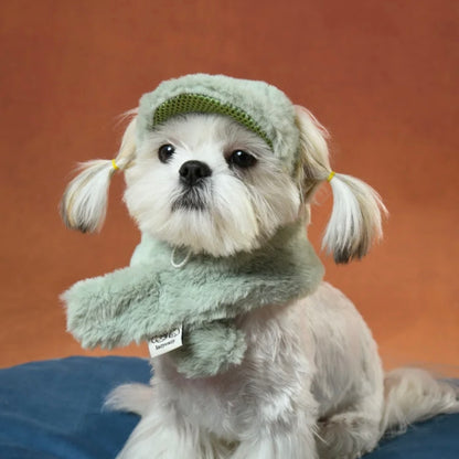 Conjunto de gorra de béisbol de peluche y calentador de cuello LAZY EAZY