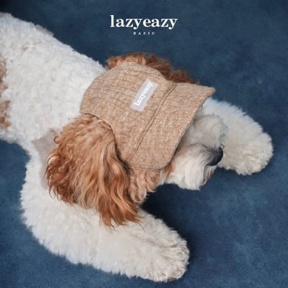 LAZY EAZY Gorro de Sol de Punto Sólido para Mascotas