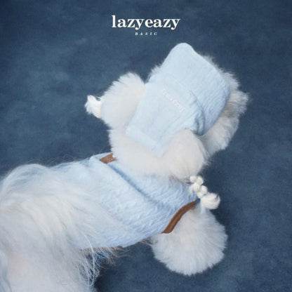 LAZY EAZY Gorro de Sol de Punto Sólido para Mascotas