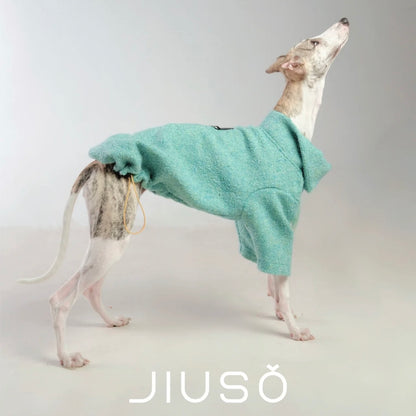 JIUSO Suéter de lana grueso y acogedor para mascotas