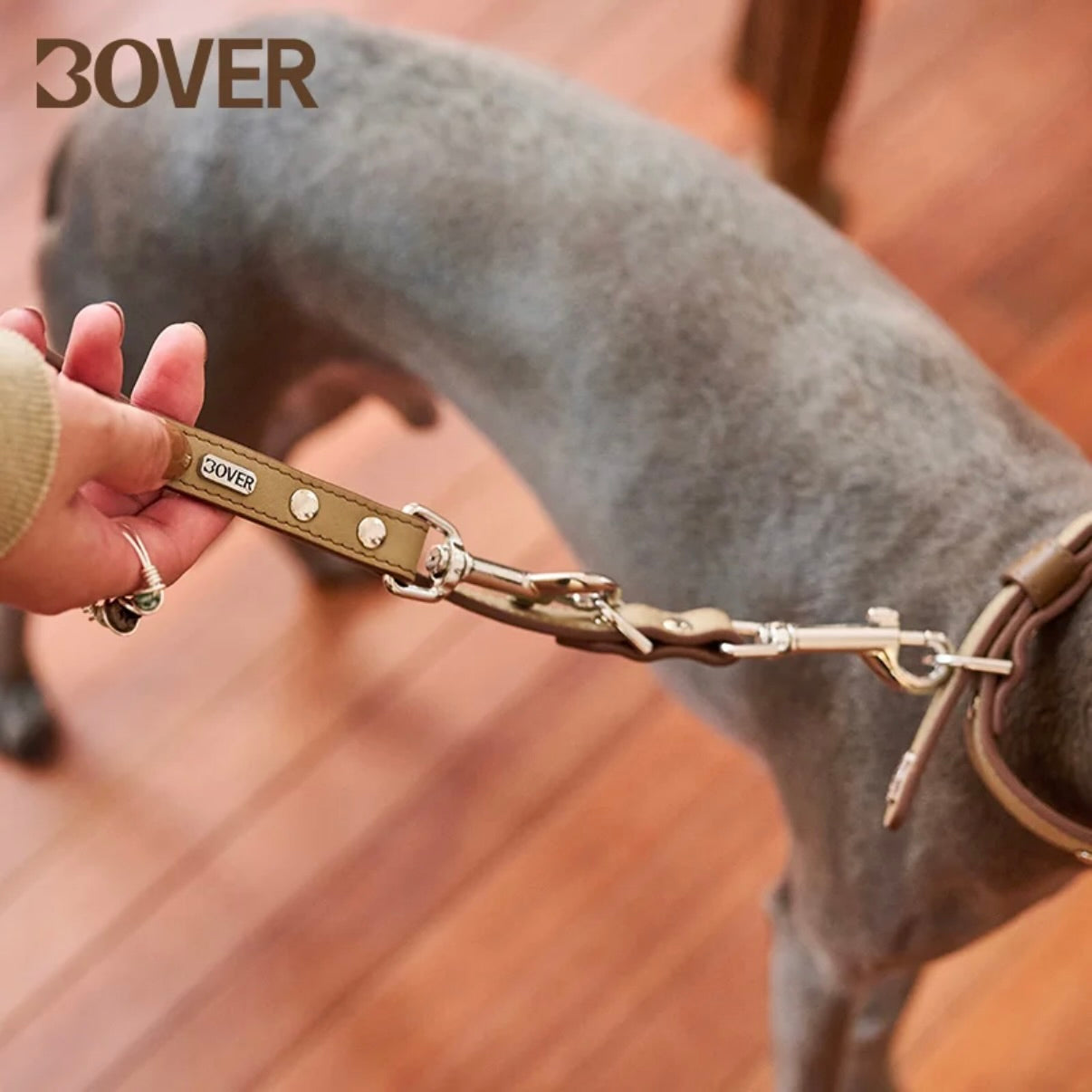 BOVER Multi-Way Crossbody Leather Leash