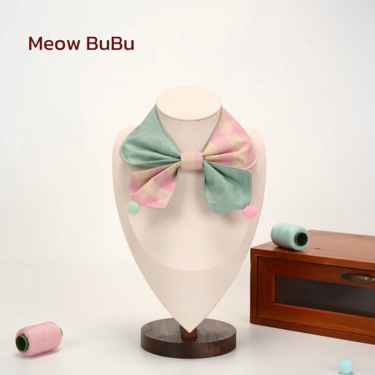 Meow BuBu Circus Sailor-Collar Pet Bib