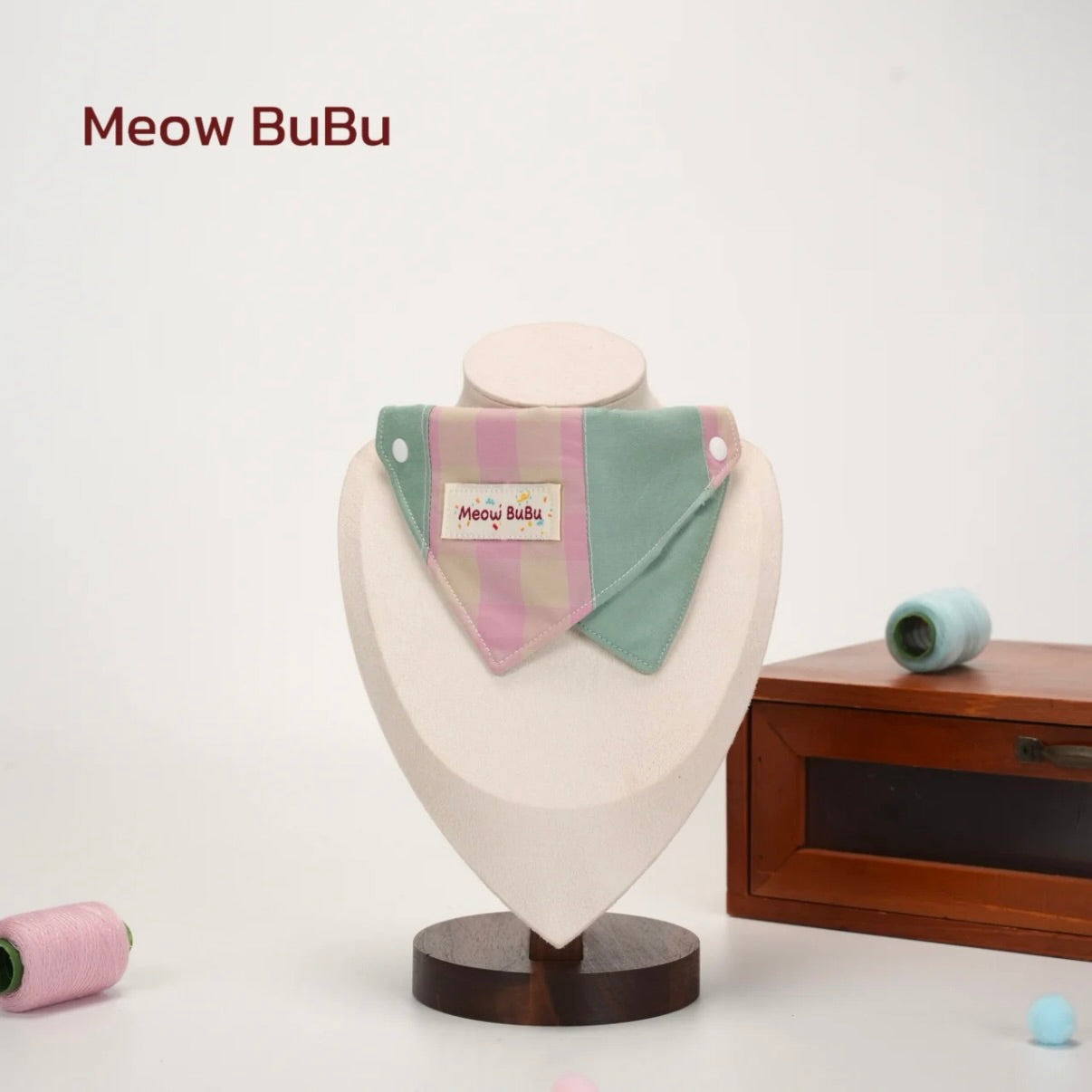 Meow BuBu Circus Sailor-Collar Pet Bib