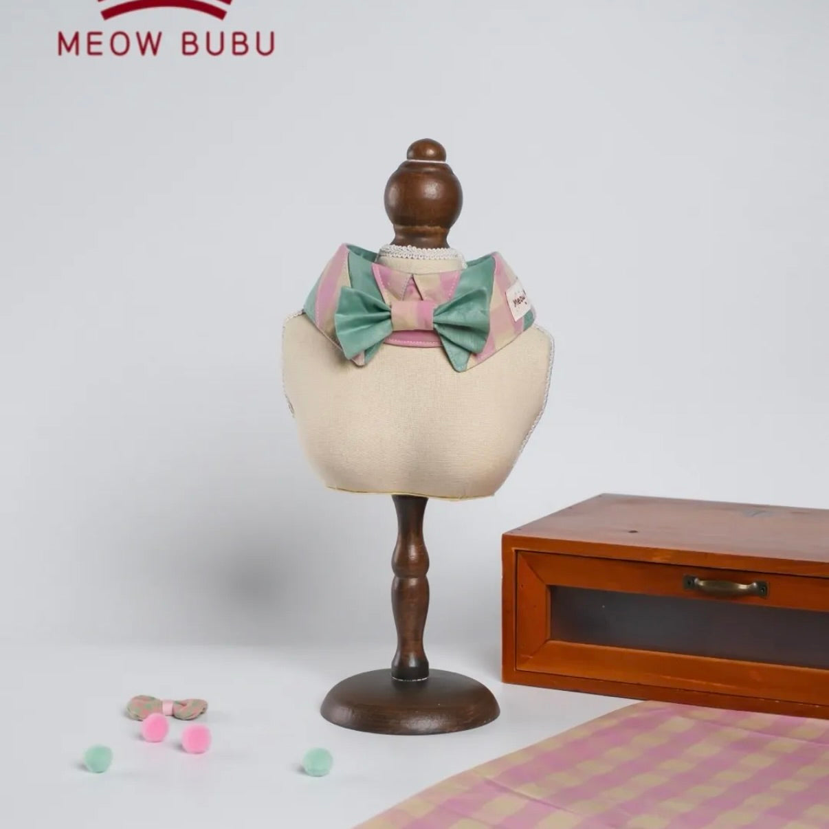 Meow BuBu Circus Sailor-Collar Pet Bib