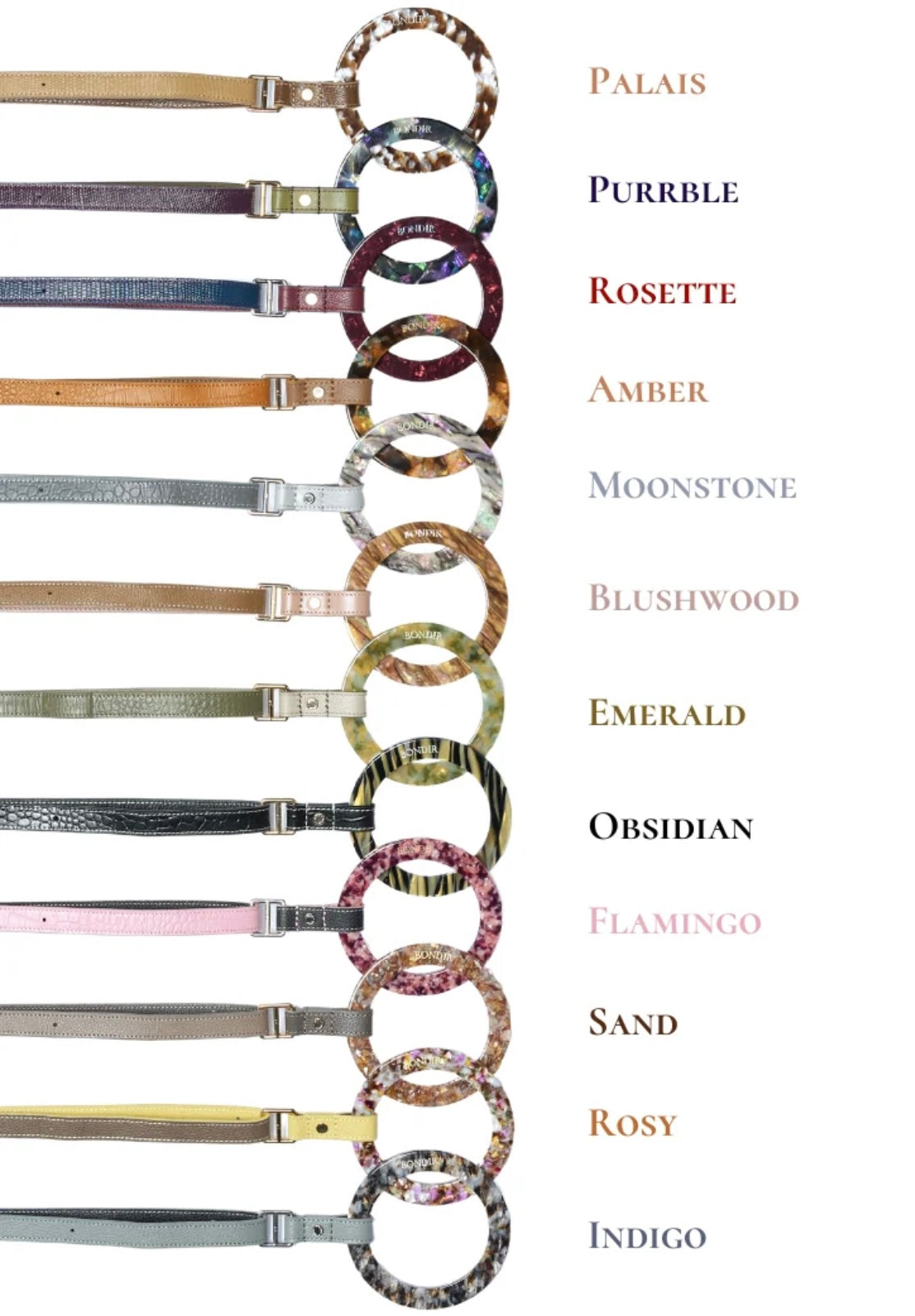 BONDIR Luxury Reversible Leather Leash Set