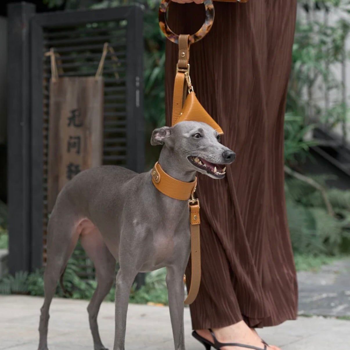 BONDIR Luxury Reversible Leather Leash Set