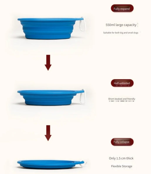 paaaata Foldable Wide-Ear Pet Bowl