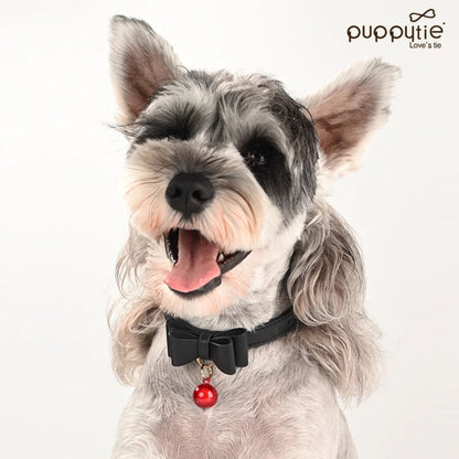Collar de perro personalizado puppytie con placa de identificación grabada