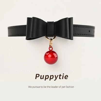 Collar de perro personalizado puppytie con placa de identificación grabada