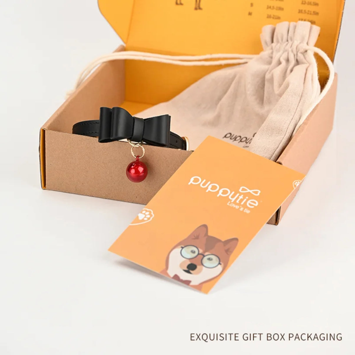 puppytie Personalized Dog Collar with Engraved ID Tag