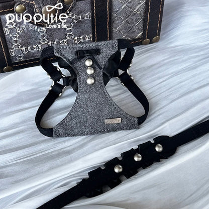 Juego de arnés y correa de lujo puppytie para perros