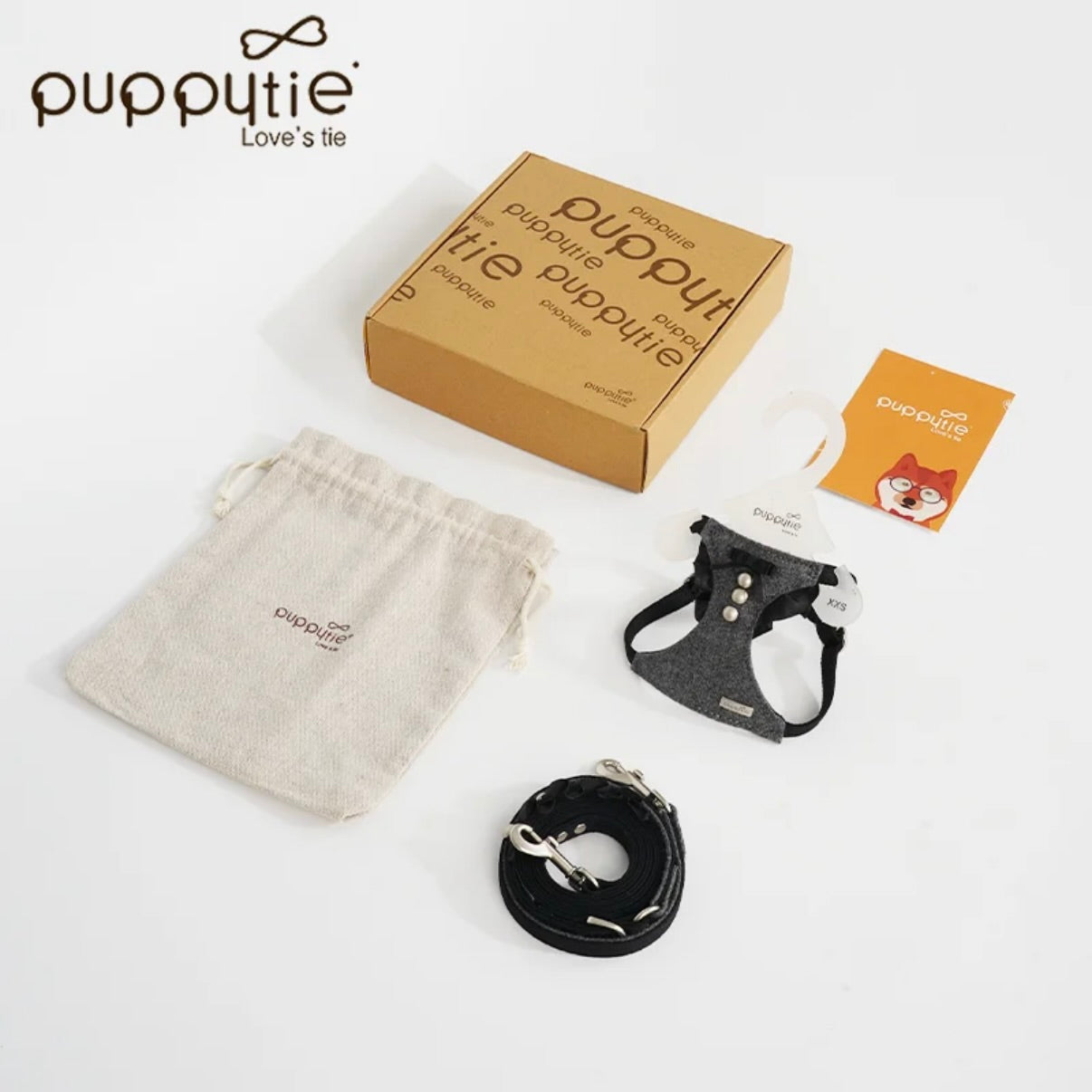 puppytie Luxury Dog Harness & Leash Set