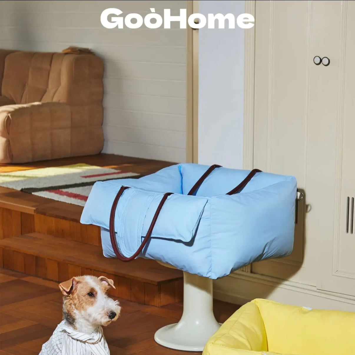 GooHome Easy-Clean Travel Pet Bed for Cars