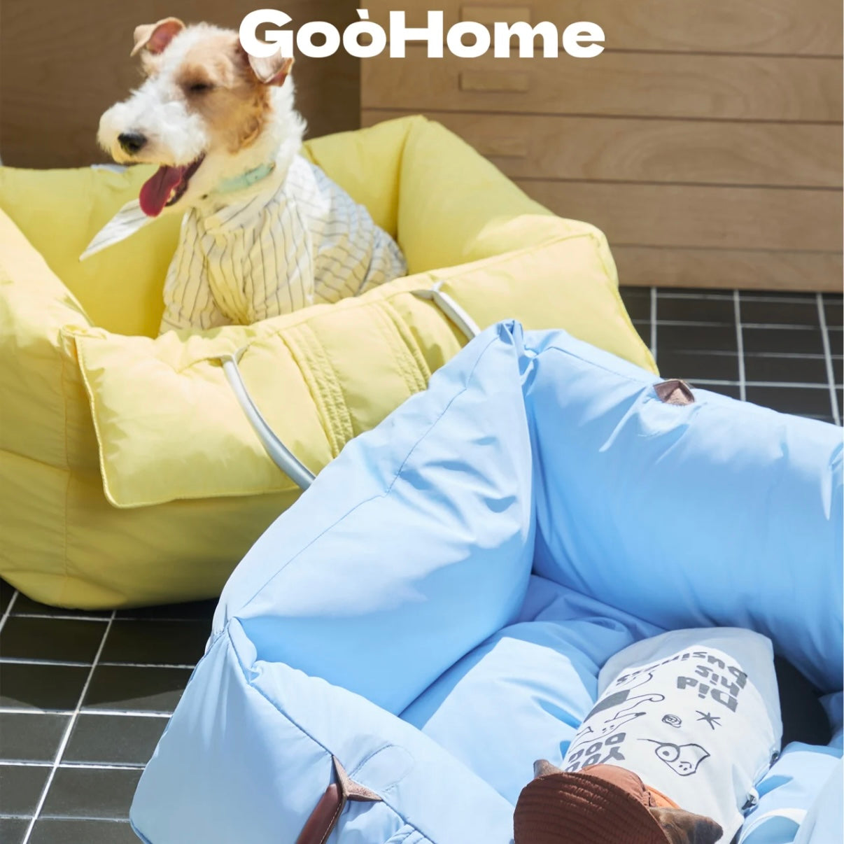 GooHome Easy-Clean Travel Pet Bed for Cars