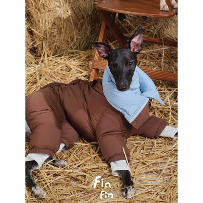 Chaqueta reversible de plumas para mascotas FinFin