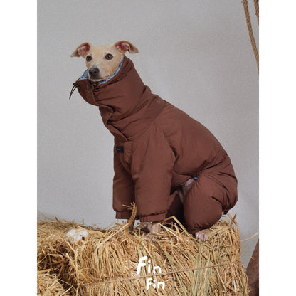Chaqueta reversible de plumas para mascotas FinFin