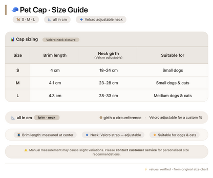 Reversible Embroidered Pet Hat