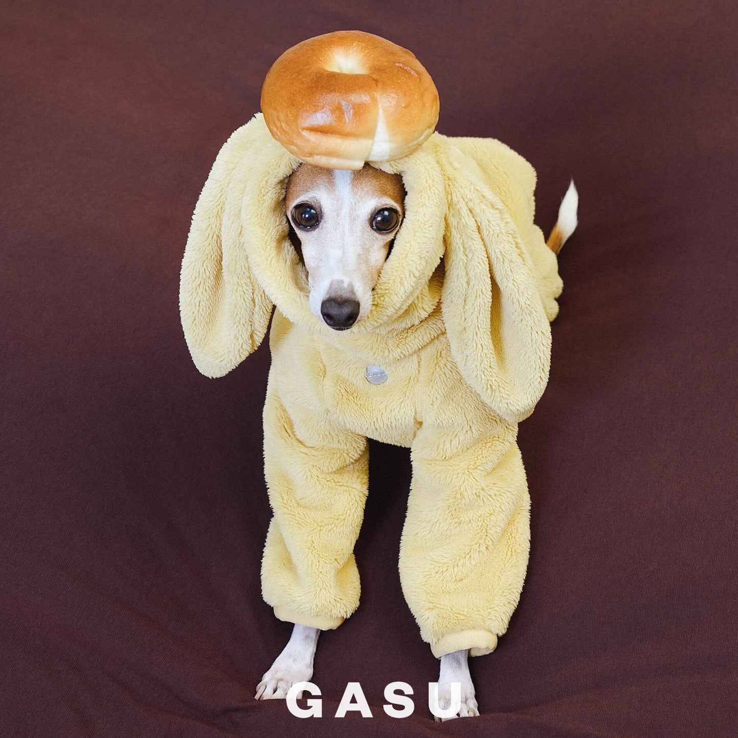 Rabbit Ear Fleece Dog Jumpsuit Hoodie