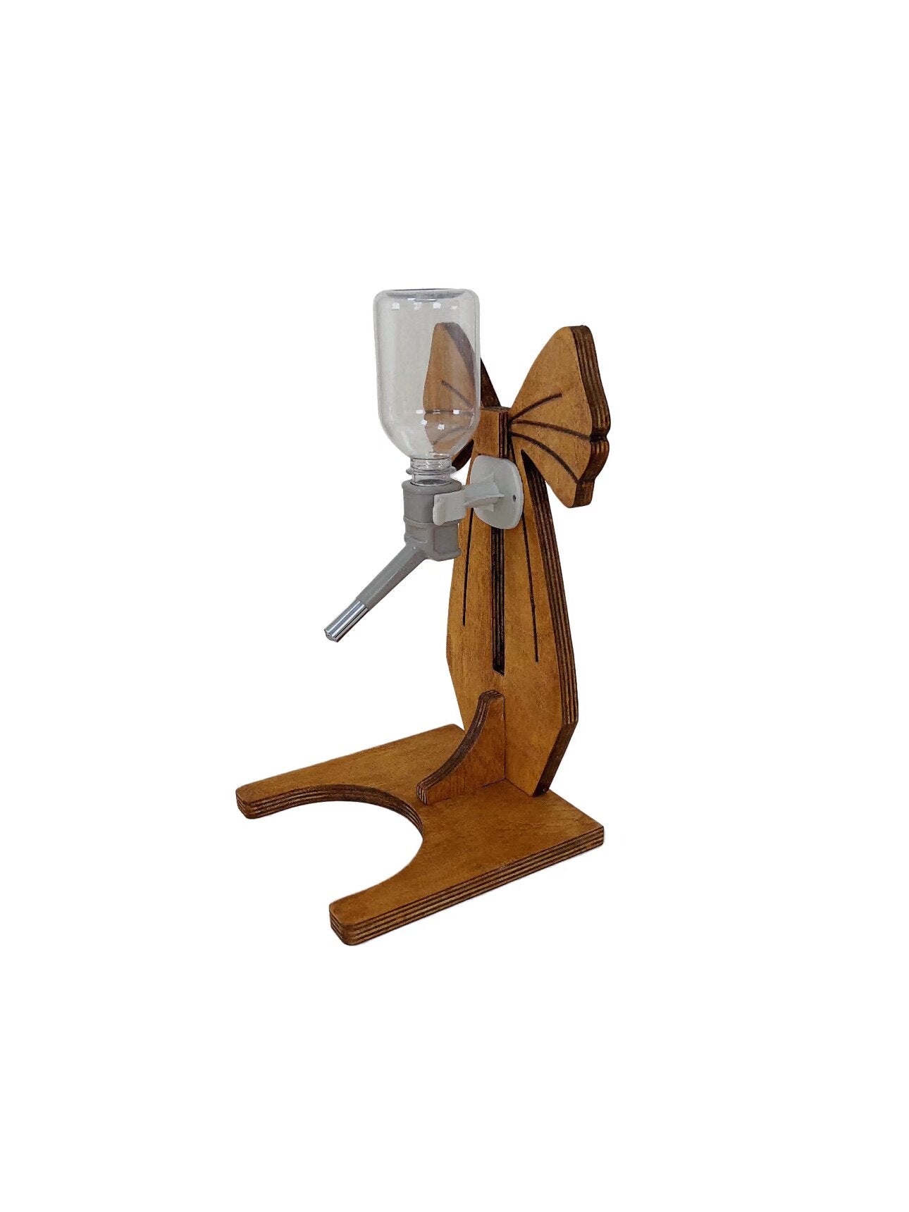 OU Solid Wood Upright Pet Water Dispenser