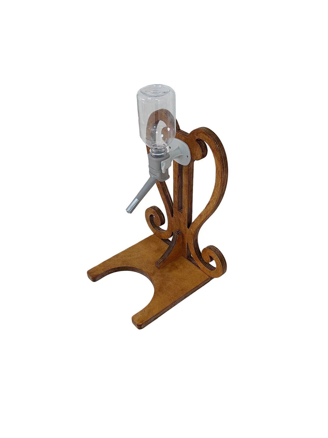 OU Solid Wood Upright Pet Water Dispenser