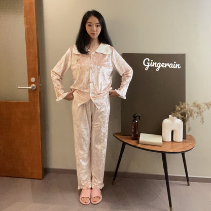 Velvet Thick Matching Pajamas for Owners & Cats