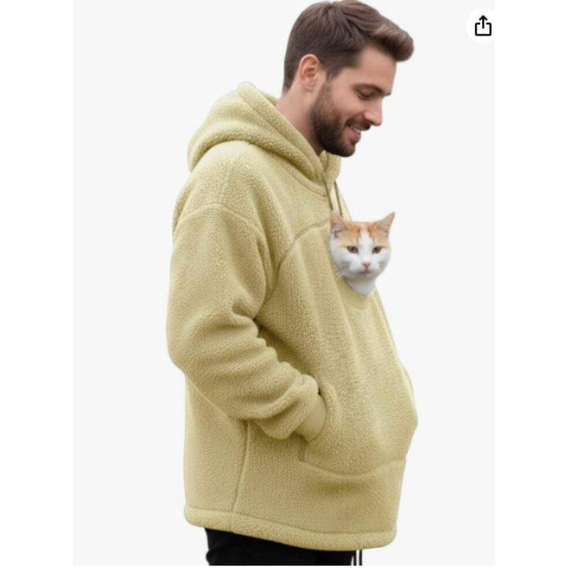 Human-Pet 2-in-1 Hooded Thick Sweatshirt