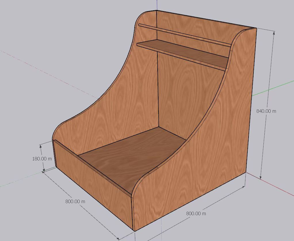 Danish Solid Wood Pet Bed