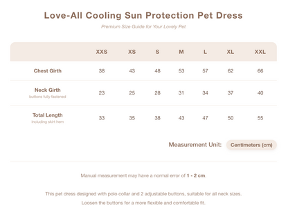 CHICO Dog Sun Protection Tennis Dress