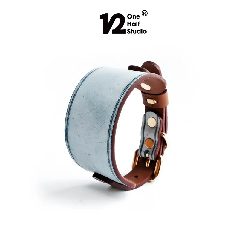 One Half Studio Salted Caramel Leather Collar