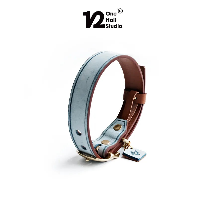 One Half Studio Salted Caramel Leather Collar