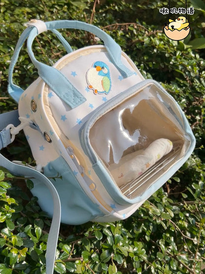 Multi-Way Parrot Carrier with Base Mesh