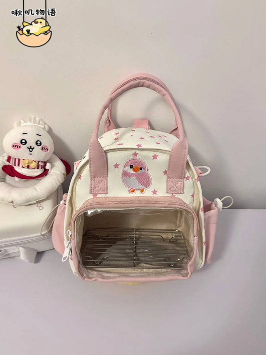 Multi-Way Parrot Carrier with Base Mesh