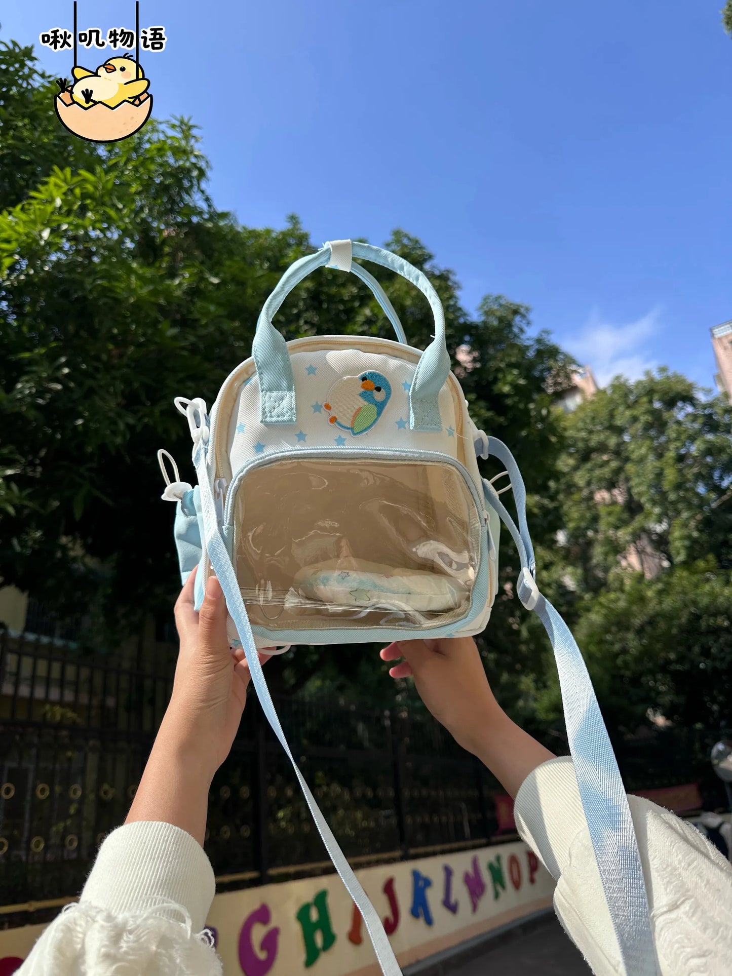 Multi-Way Parrot Carrier with Base Mesh