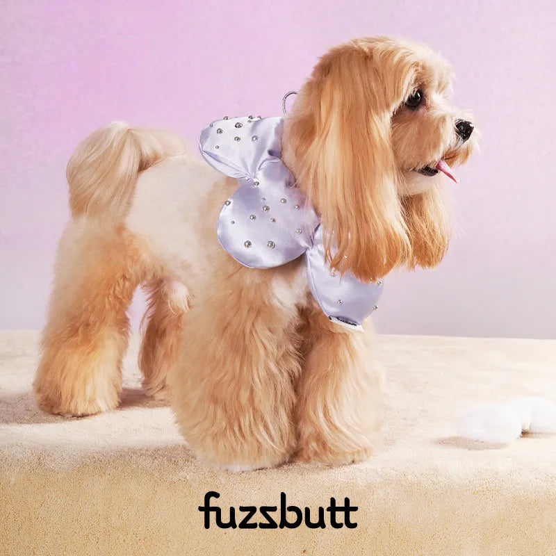 Fuzzbutt Satin Five-Petal Flower Bib