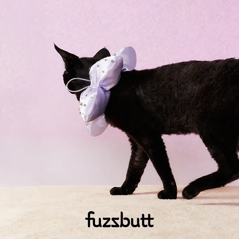 Fuzzbutt Satin Five-Petal Flower Bib