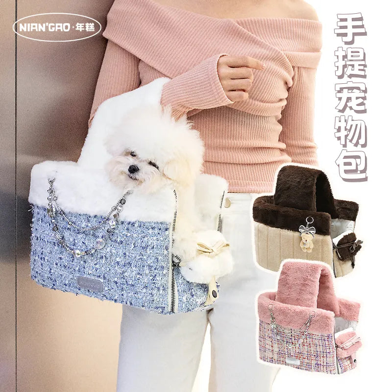 NIAN'GAO Thickened Warm Pet Carrier